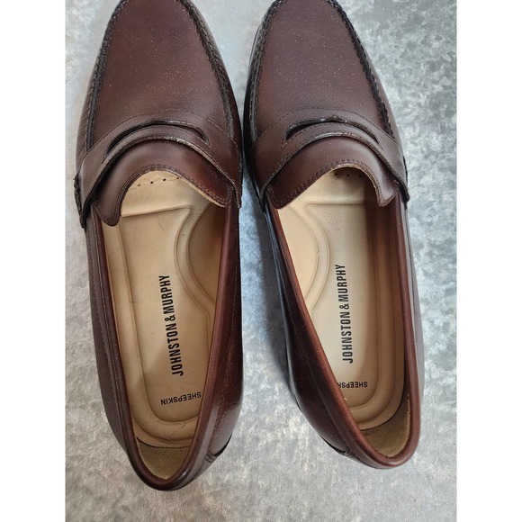 NWT Johnston & Murphy Mens Ainsworth PN Mohagany Shoes-Size 9W - Picture 9 of 11